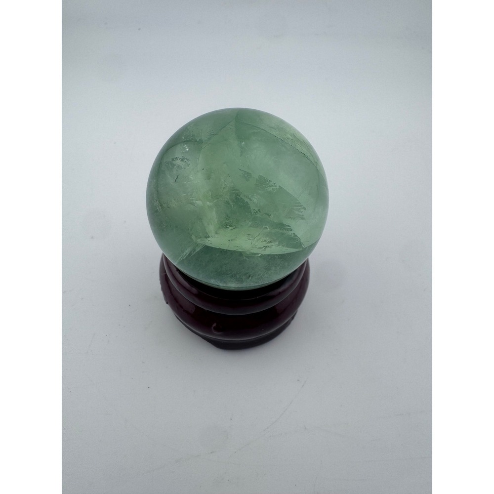 Green Apple Fluorite Crystal Sphere 1.59in